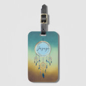 Étiquette À Bagage Mystical Chic Dreamcatcher personnalisé (Devant Vertical)