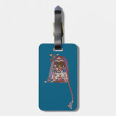 Étiquette À Bagage N initial éclairé (Dos Vertical)