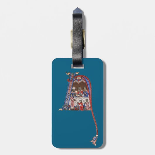 Étiquette À Bagage N initial éclairé (Dos Vertical)