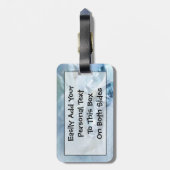 Étiquette À Bagage Nacre malaisienne sauvage (Dos Vertical)