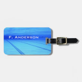 Étiquette À Bagage Nager (Devant horizontal)