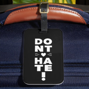 Étiquette À Bagage N'aimez pas le NOIR