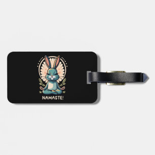 Étiquette À Bagage namaste lapin yoga lapin méditation