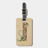 Étiquette À Bagage Namaste Yoga (Devant Vertical)