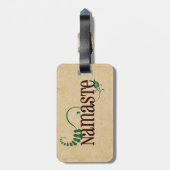 Étiquette À Bagage Namaste Yoga (Dos Vertical)