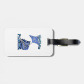 Étiquette À Bagage Naples Florida Tribal Stingray (Dos horizontal)