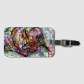 Étiquette À Bagage Nari et les fleurs (Devant Horizontal)