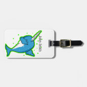 Étiquette À Bagage Narwhal Dabbing (Devant horizontal)