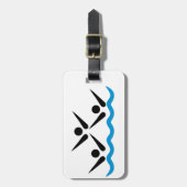 Étiquette À Bagage Natation synchronisée (Devant Vertical)