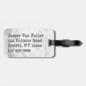 Étiquette À Bagage Natif New Yorkais noir (Dos horizontal)