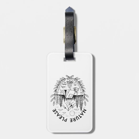 Étiquette À Bagage Nature (Dos Vertical)