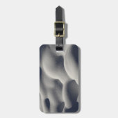 Étiquette À Bagage Nature Abstraite des monticules de neige mousseuse (Devant Vertical)