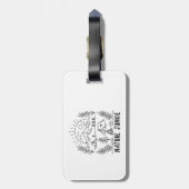 Étiquette À Bagage Nature Junkie (Dos Vertical)