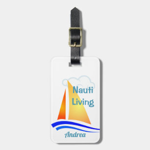 Étiquette À Bagage Nauti Pense Nautique Voilier