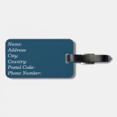 Étiquette À Bagage Nautical design (Dos horizontal)