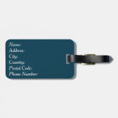 Étiquette À Bagage Nautical design (Dos horizontal)