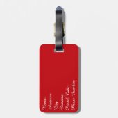 Étiquette À Bagage Nautical design (Dos Vertical)