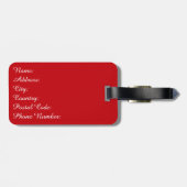 Étiquette À Bagage Nautical design (Dos horizontal)