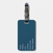 Étiquette À Bagage Nautical design (Dos Vertical)