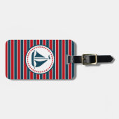 Étiquette À Bagage Nautical design (Devant horizontal)