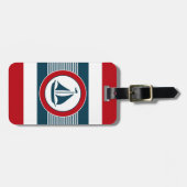 Étiquette À Bagage Nautical design (Devant horizontal)