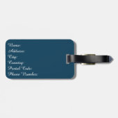 Étiquette À Bagage Nautical design (Dos horizontal)