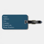 Étiquette À Bagage Nautical themed design (Dos horizontal)