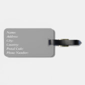 Étiquette À Bagage Nautical themed design (Dos horizontal)