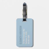 Étiquette À Bagage Nautilus Seashell | Spirale d'or (Dos Vertical)