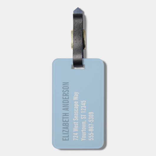 Étiquette À Bagage Nautilus Seashell | Spirale d'or (Dos Vertical)