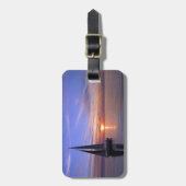 Étiquette À Bagage Navigation au coucher du soleil (Devant Vertical)