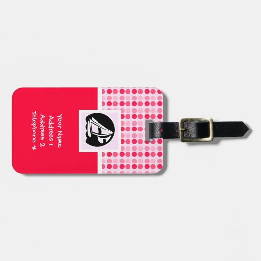 Étiquette À Bagage Navigation mignonne (Devant horizontal)