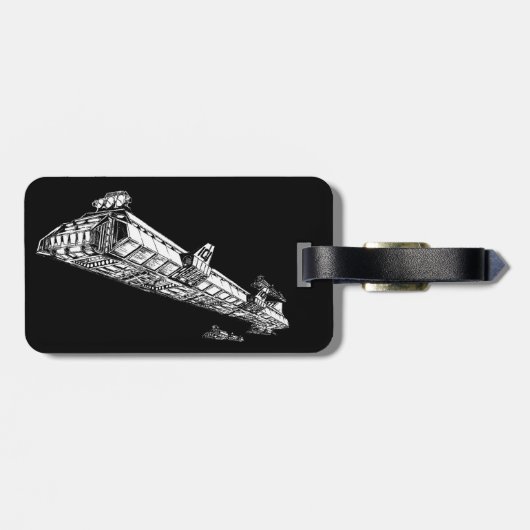 Étiquette À Bagage Navire spatial (Dos horizontal)