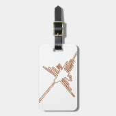 Étiquette À Bagage Nazca Lines Croquis de colibris (Devant Vertical)