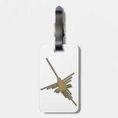 Étiquette À Bagage Nazca Lines Hummingbird Faux Broderie Imprimer (Dos Vertical)