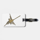 Étiquette À Bagage Nazca Lines Hummingbird Faux Broderie Imprimer (Dos horizontal)