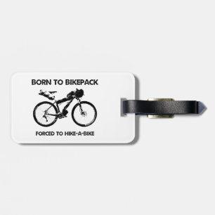 Étiquette À Bagage Né À Bikepack Forcé À La Randonnée À Vélo