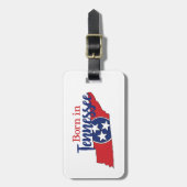 Étiquette À Bagage Né dans Tennessee State Symbols Volunteer State (Devant Vertical)