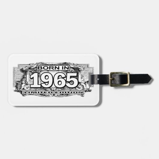 Étiquette À Bagage Né En 1965 Edition Limitée (Devant horizontal)