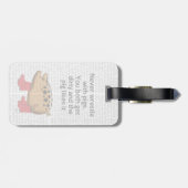 Étiquette À Bagage Ne jamais combattre avec des cochons (Dos horizontal)