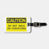 Étiquette À Bagage Ne Marchez Pas Sur Le Panneau Convoyeurs (Devant horizontal)