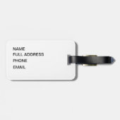 Étiquette À Bagage Ne marchez pas sur moi le drapeau américain de (Dos horizontal)