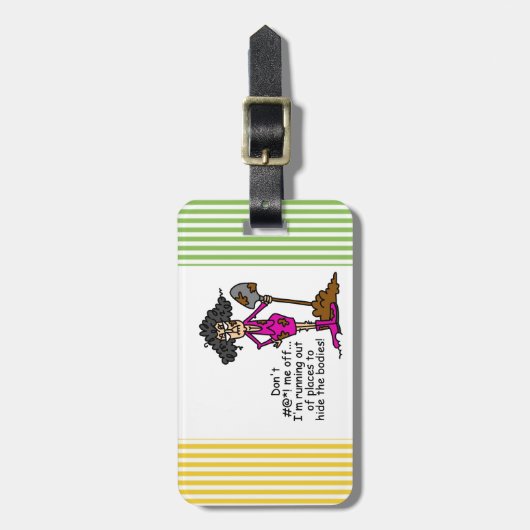 Étiquette À Bagage Ne me manque pas (Devant Vertical)