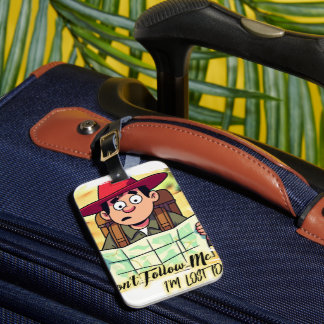Étiquette À Bagage Ne me suivez pas design
