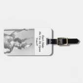 Étiquette À Bagage Ne m'oblige pas à utiliser ma voix Opéra (Devant horizontal)