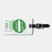 Étiquette À Bagage Ne pas entrer sauf les vélos (Devant horizontal)