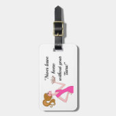 Étiquette À Bagage "Ne Quittez Jamais La Maison Sans Votre Tiara !" E (Devant Vertical)