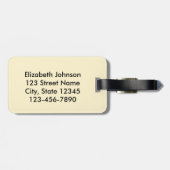 Étiquette À Bagage Ne t'inquiète pas d'être heureux| Bumble Bee (Dos horizontal)