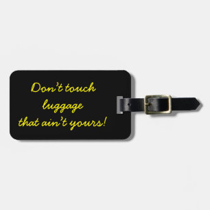 Étiquette À Bagage Ne touchez pas aux bagages qui ne sont pas les vôt