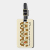 Étiquette À Bagage Ne voir l'aucun chiot mauvais (Devant Vertical)